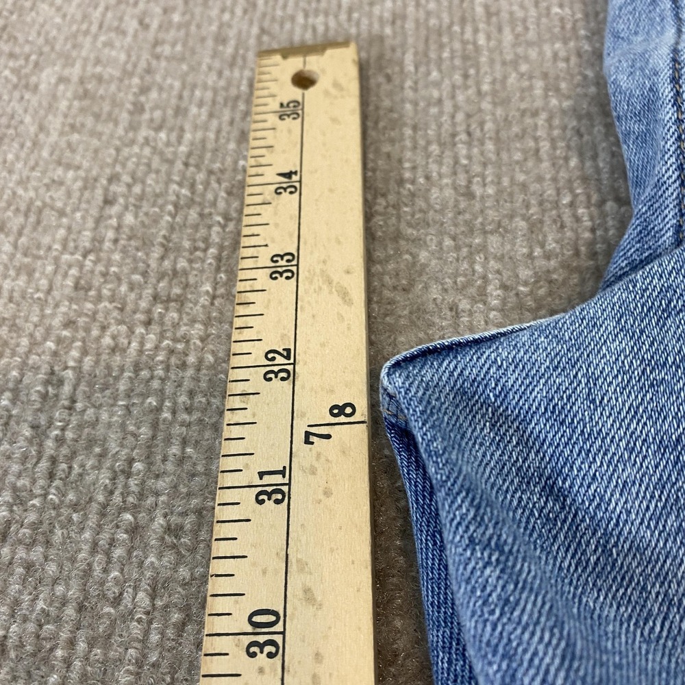Risen Flare Jeans Womens 15/32 Blue Boho Hippie High Rise Stretch Denim RDP5297 - Picture 11 of 13